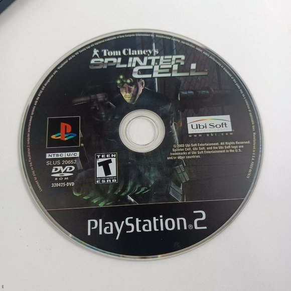 Splinter Cell Tom Clancys Black Case PS2 Game/Booklet *MINOR WEAR - Picture 9 of 14